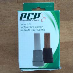PCP walking cane rubber tip 3/4"  2-pack