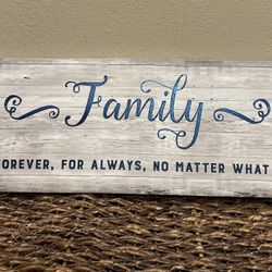 White And Blue Canvas Writing 