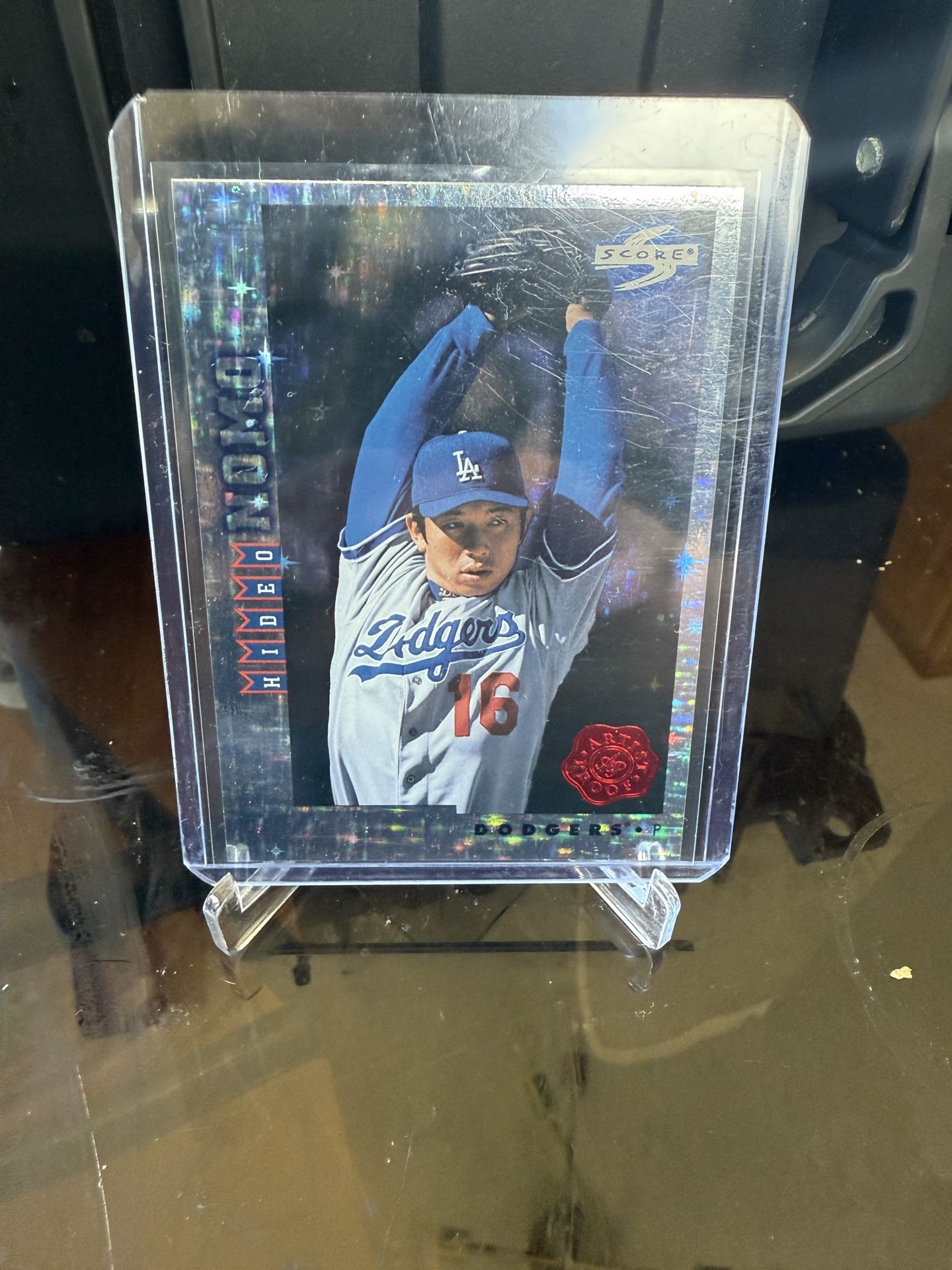 hideo nomo score card artist proof