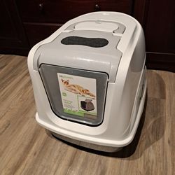 Cat Litter Box With Lid and Removable Door - XL Size