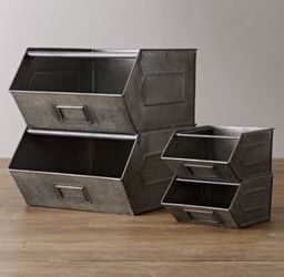 Restoration Hardware Baby & Child Stacking Storage Bin