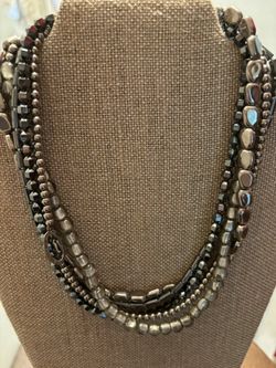 Silpada - Hematite multi strand necklace
