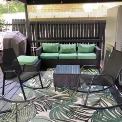 Patio Furniture And Rug