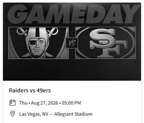 Raiders vs 49ers preseason