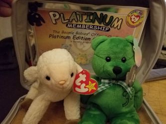 Beanie babies collector's item set
