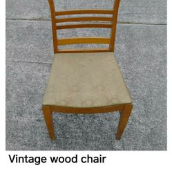 vintage wood chair