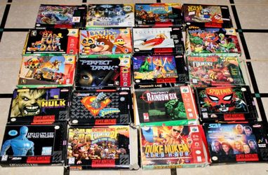 🔥 HUGE Retro Video Game Collection – SNES / N64 / Sega Genesis – CIB – $3,400