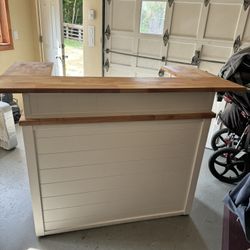 Bar Cart Solid Wood