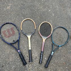 4 Tennis Rackets