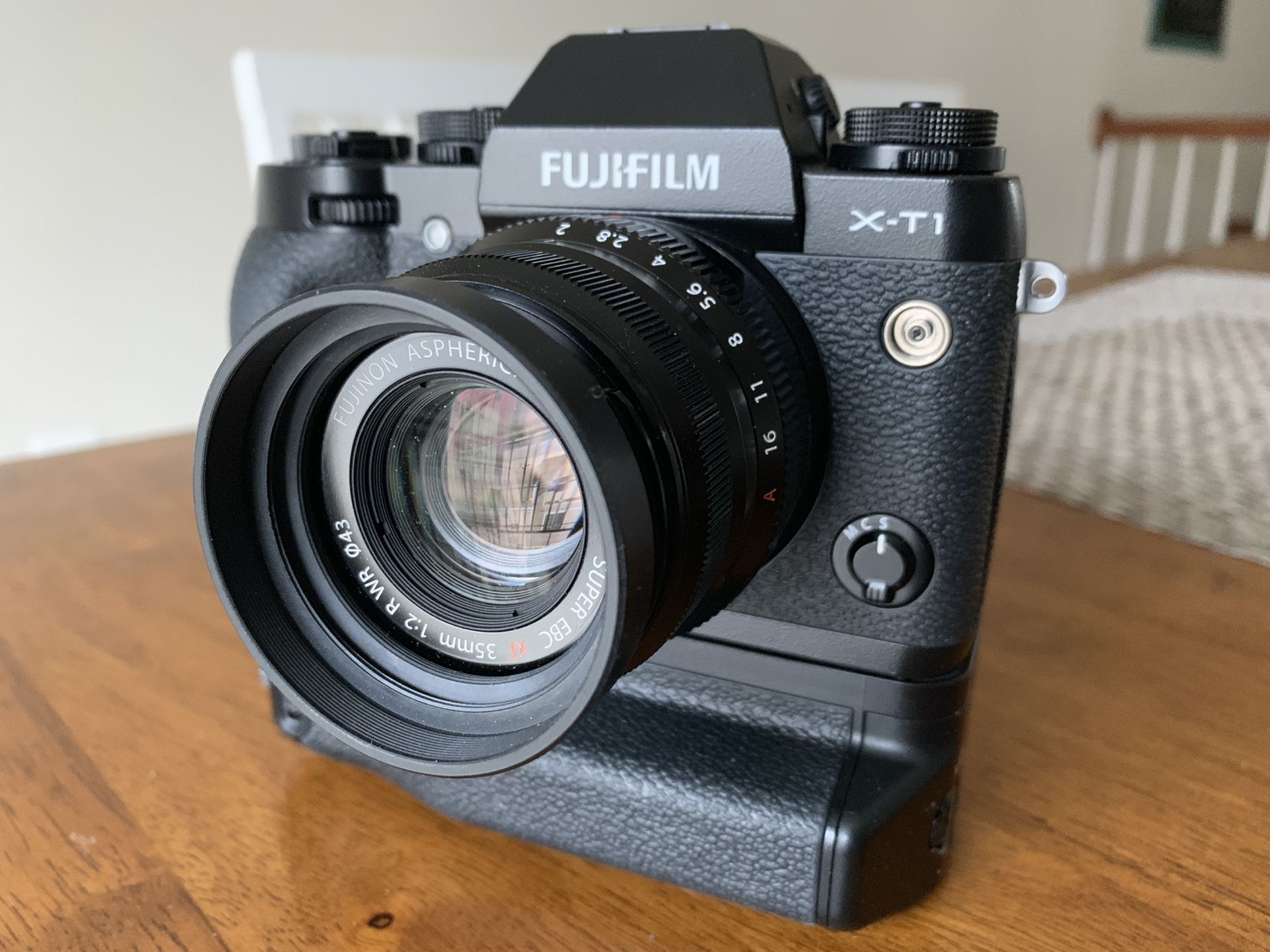 Fujifilm X-T1 with 35mm f/2 and VG-XT1 grip