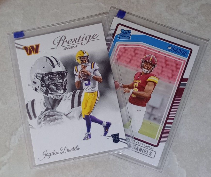 2ct Jayden Daniels Rookie Card set