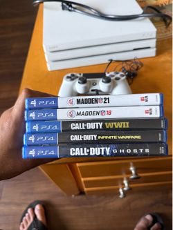 Ps4 pro with games and extra controller