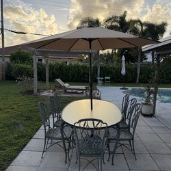 Vintage Brown Jordan "Riverglade" 9-Piece Dining Set - Rare 8-Chair Collection!!