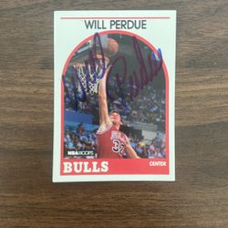 Will Perdue Autographed Basketball Card 