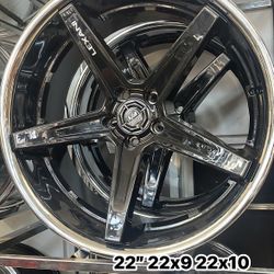 22 Inch Staggered Lexani Wheels 5x120