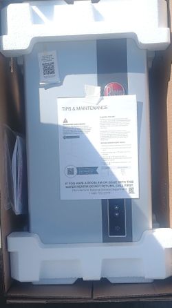 New rheem tankless waterheater