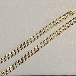 4.5mm Fully Solid Curb Cuban Link Bracelet 8.5 Inch
