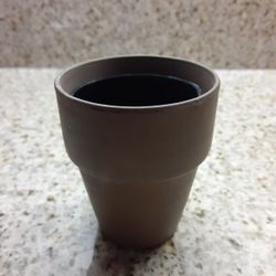 Small 3" Brown Terra Cotta Clay Plant Succulent Planter Pot w Drainage Liners