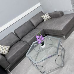 “L” Shape Sectional 🩶 Grey Color 