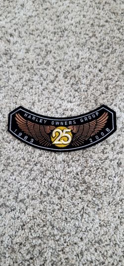 Harley Owners Group (HOG) 25th Anniversary Rocker Patch