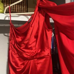 Red Cape Dress