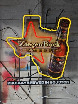 Ziegen Bock Amber neon bar light