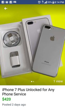 iPhone 7 Plus Unlocked for Any Phone Service