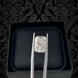 4.04 Ct lab-grown certified radiant shape diamond