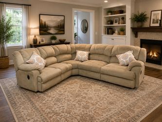Free Delivery - Very Comfy Large Recliner Sectional Couch Set