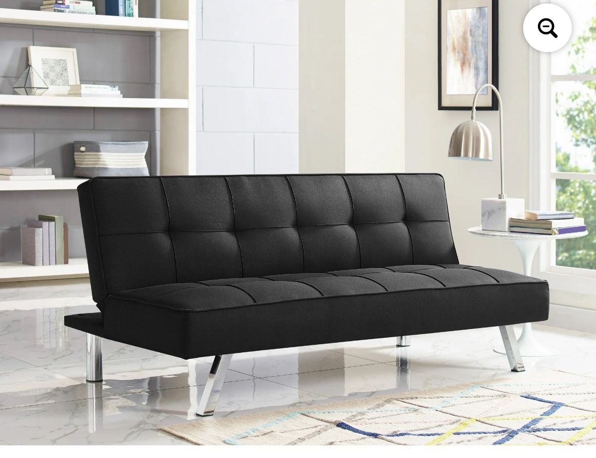 Faux Leather Futon/ Last One 