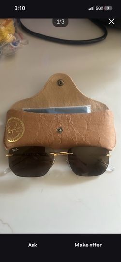 Ray-Ban Rimless Sunglasses with Case