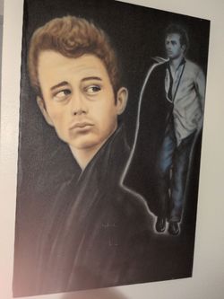James Dean airbrushed 2ft x 3ft approx