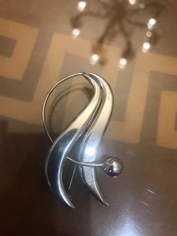 Sterling silver brooch