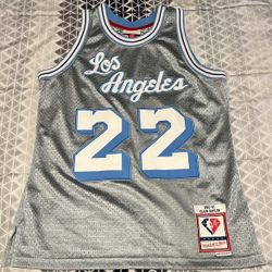 Lakers Authentic Throwback Elgin Baylor Jersey 1(contact info removed)