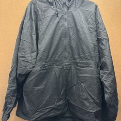 Vantage Men's Size L Black Windbreaker Jacket