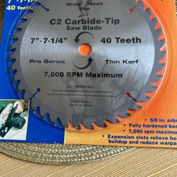 Carbide Pro 7000 RPM Saw Blade 