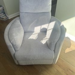 Accent Swivel Chair In Gray 