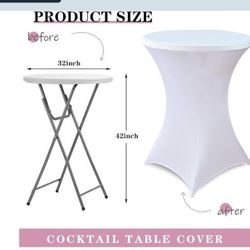 paquete de 6 manteles redondos de la marca aycens para fiestas o banquetes.  Material: Poliéster. Color: Blanco. Cantidad: 6 unidades por paquete. Not