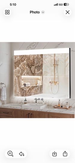 CASTA DIVA 48''x32'' Lighted Vanity Mirror, LED Bathroom Mirror St 24