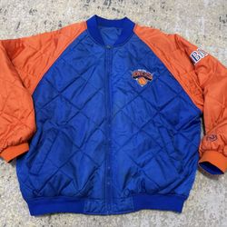 Rare Vintage New York Knicks Reversible Jacket Adult Size 2XL, Not Ewing, Starks, Towns, Bridges, Anunoby, Brunson, Hart