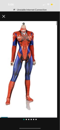 Adult women spider man costume