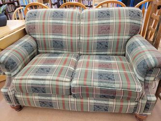 Vintage plaid couch