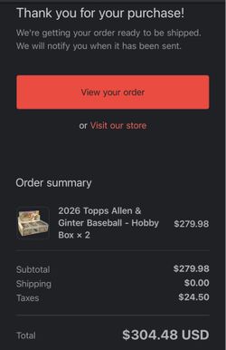 PRE ORDERED Topps Allen and Ginter Baseball  hobby box