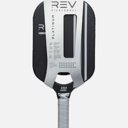 New REV Pickleball Platinum Paddles, Carbon Fiber, Black (2 Paddles) 