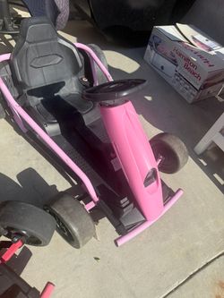 Pink Kids Pedal Go-Kart