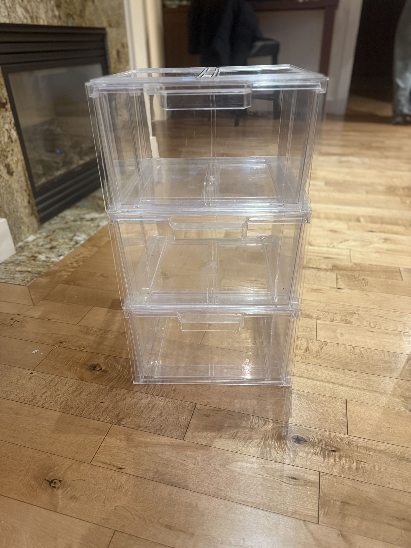 Clear Stackable Drawers (The Container Store)
