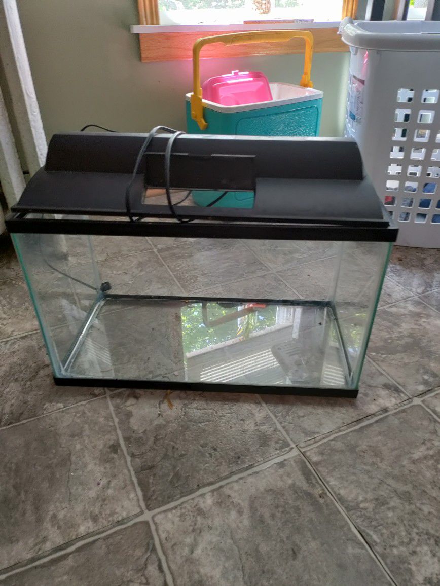 10 Gallon Fish Tank w/ Filter And Pump