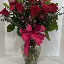Red And Hot Pink Roses 20