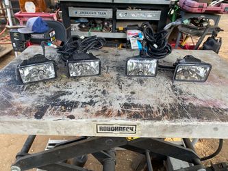 Set of 4 Rectangular Fog Lights with Wiring BRAND NEW PAIR $80