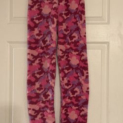 Bass Pro Shop Girls Size Large Pink Camo Plush Fleece PJ Lounge Pants 